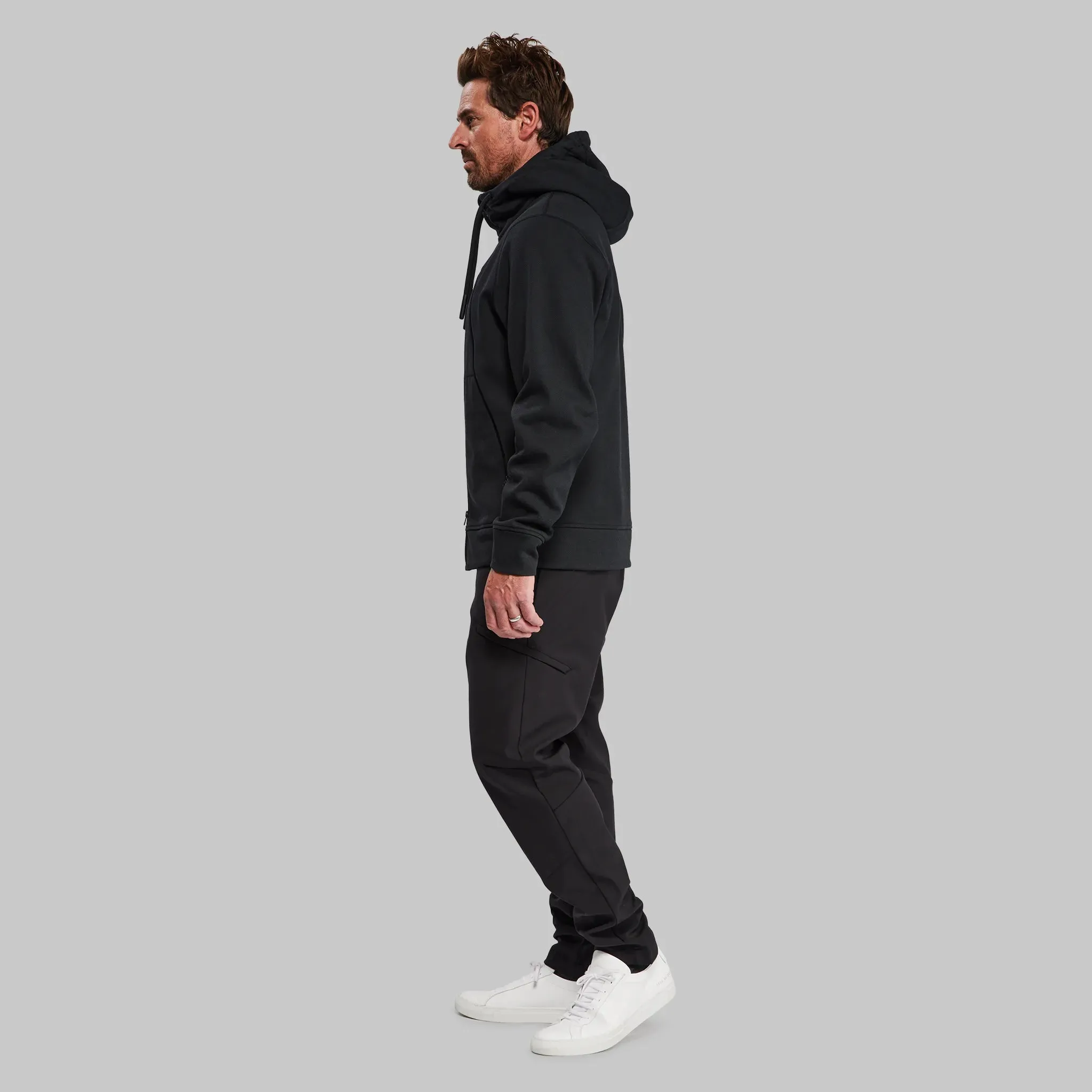 100 Year Zip Through Hoodie. Black edition