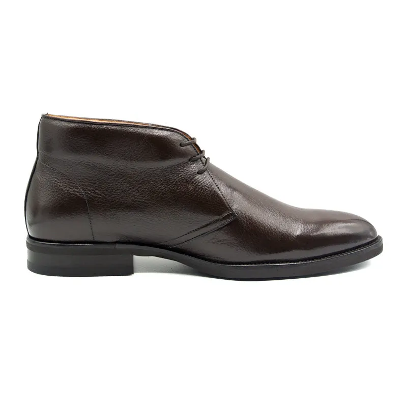 48-590-DBR MARCO Deerskin Chukka Boot, Dark Brown