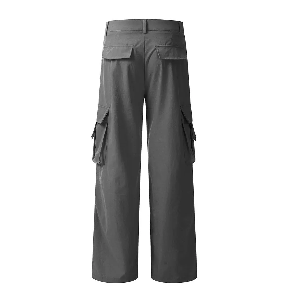 American Pleated Paratrooper Casual Pants Men