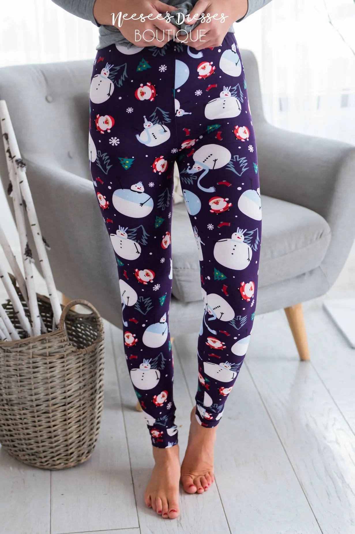 Baby It's Cold Outside Christmas Leggings