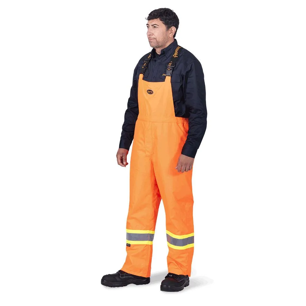 Bib Pants - Pioneer Hi-Viz Orange “The Rock” 300D Oxford Polyester Insulated Bib Pants, 5053 / 5033