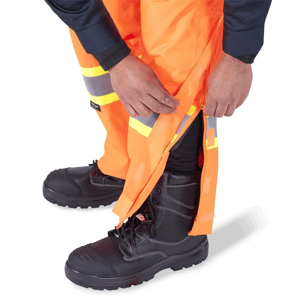 Bib Pants - Pioneer Hi-Viz Orange “The Rock” 300D Oxford Polyester Insulated Bib Pants, 5053 / 5033