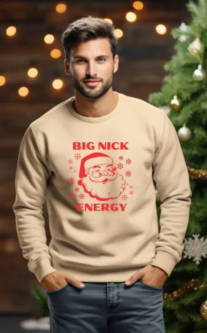 Big Nick Energy Red Ink Cozy Crew Sweatshirt