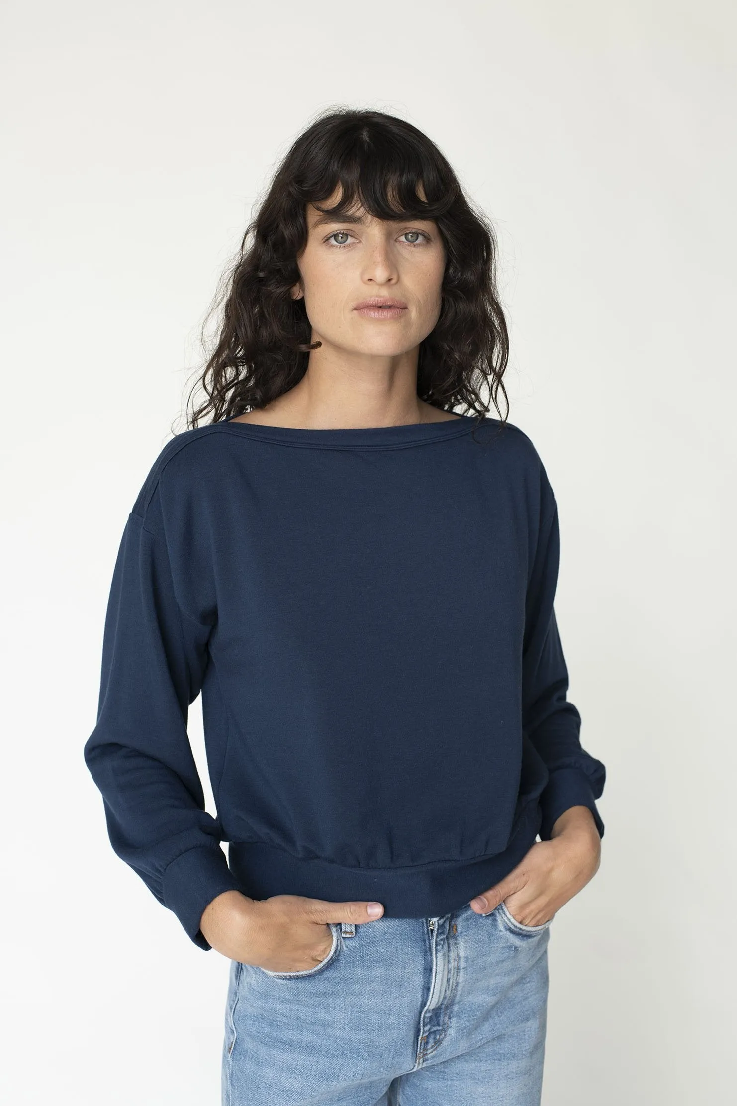 Boat Neck Sweatshirt