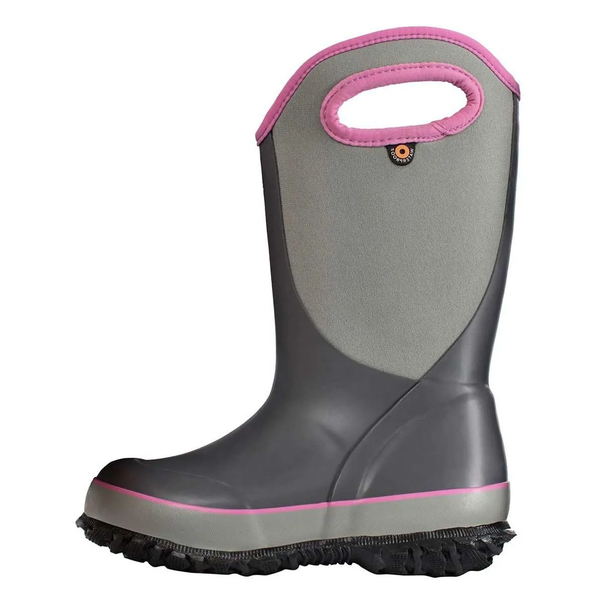 Bogs Kid's Rain Boots - Slushie gray Multi Solid Insulated | 72292-062