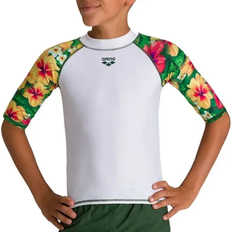 BOYS' SHORT SLEEVE ALLOVER RASH VEST