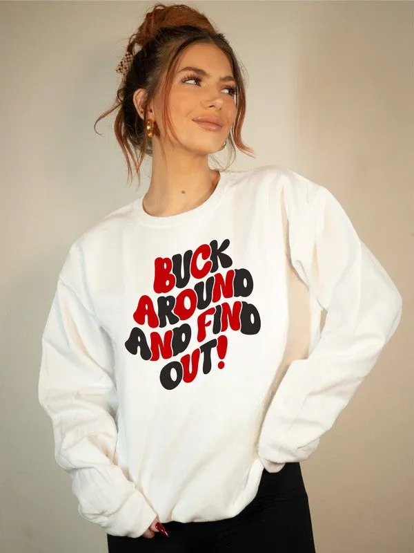 Buck Around Premium Crewneck Sweatshirt Plus