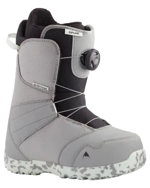 Burton Kids' Zipline Boa® Snowboard Boots - Gray/Neo-Mint - 2024