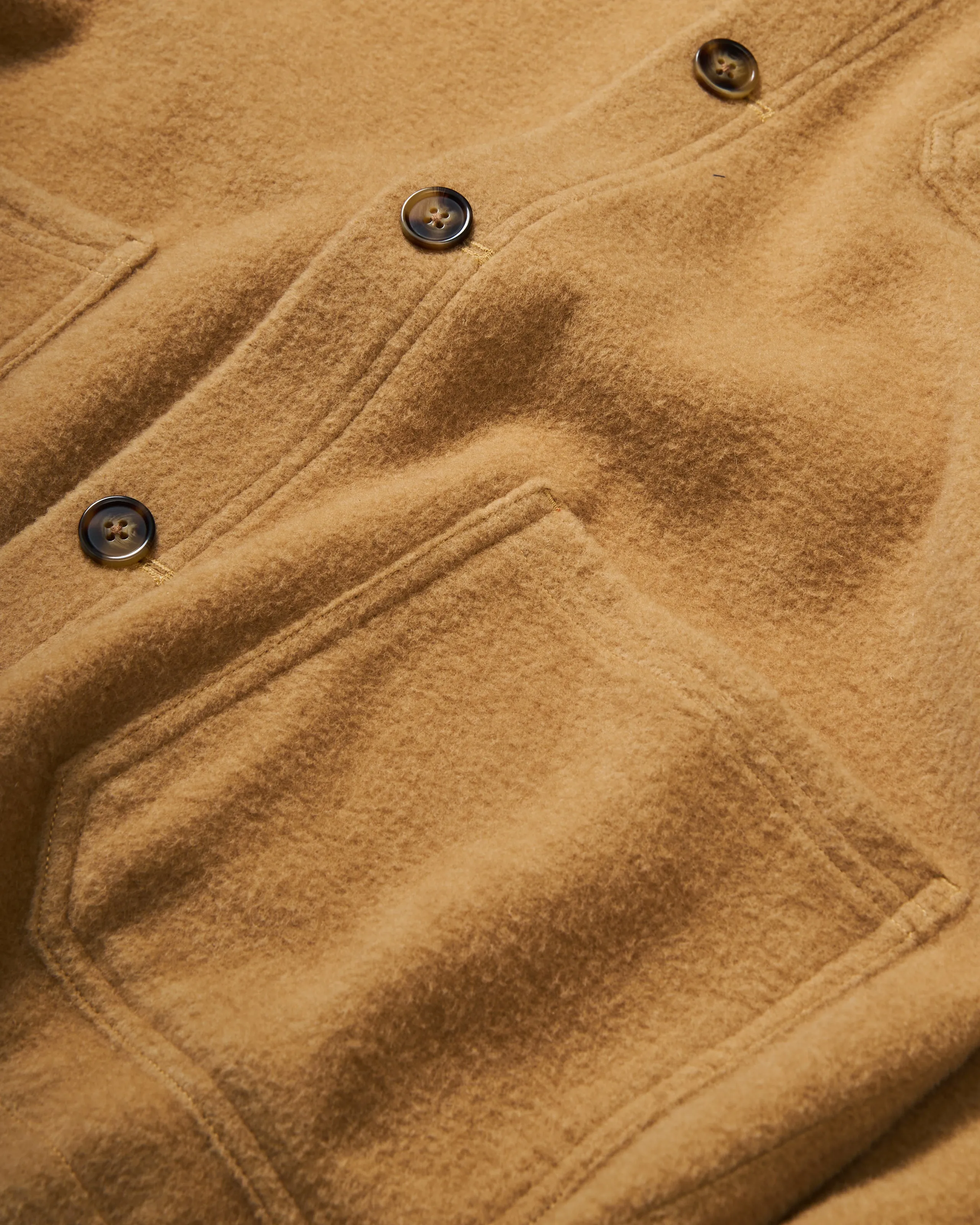 Camelhair French Workman's Jacket in Camel