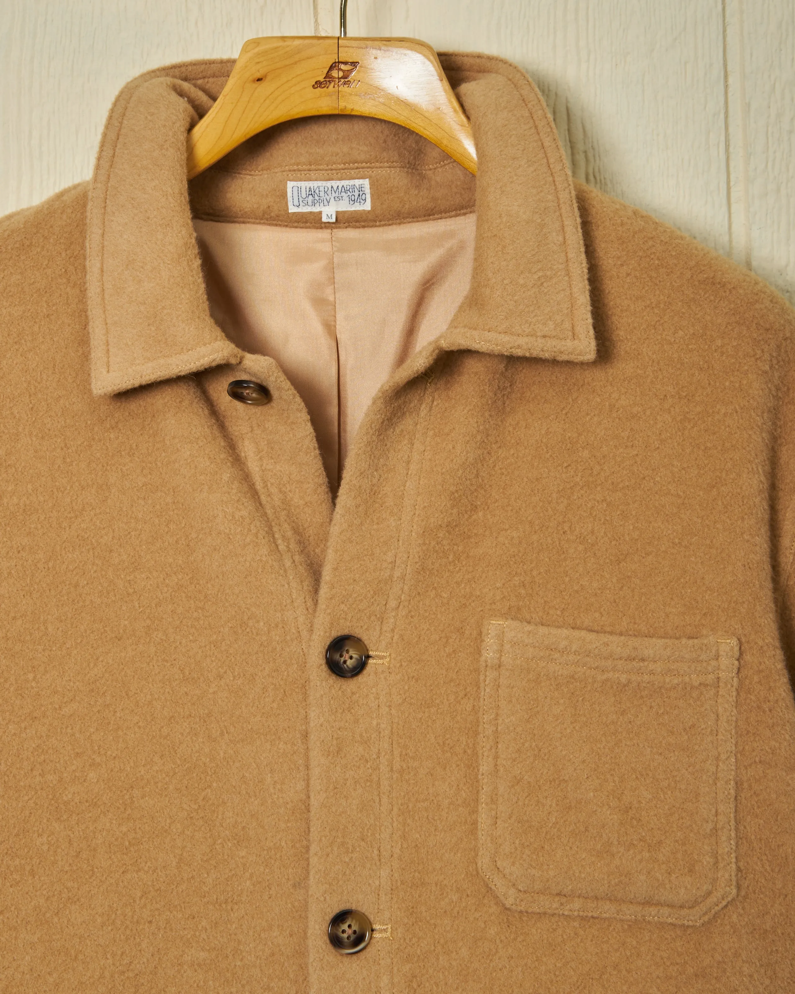 Camelhair French Workman's Jacket in Camel