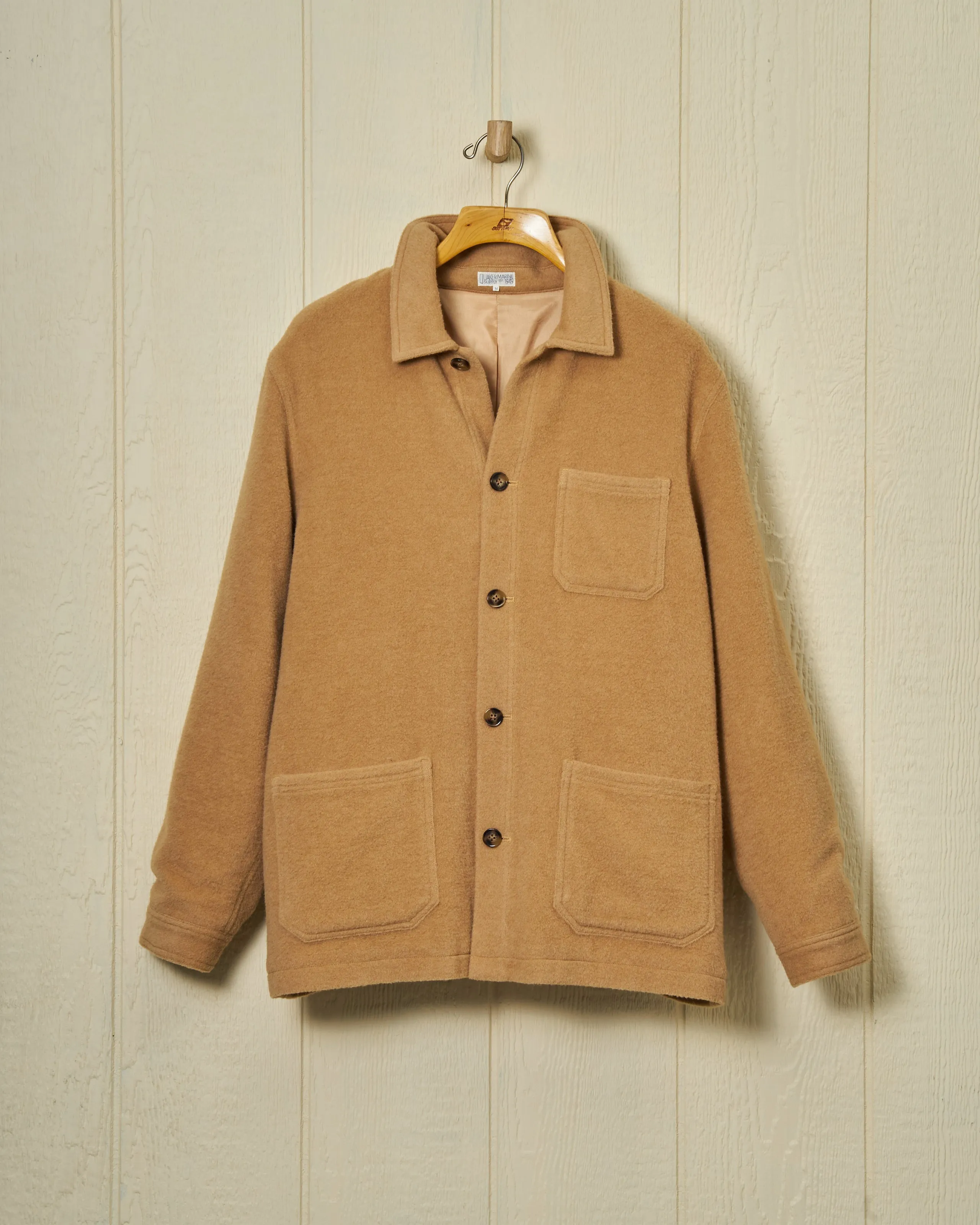 Camelhair French Workman's Jacket in Camel