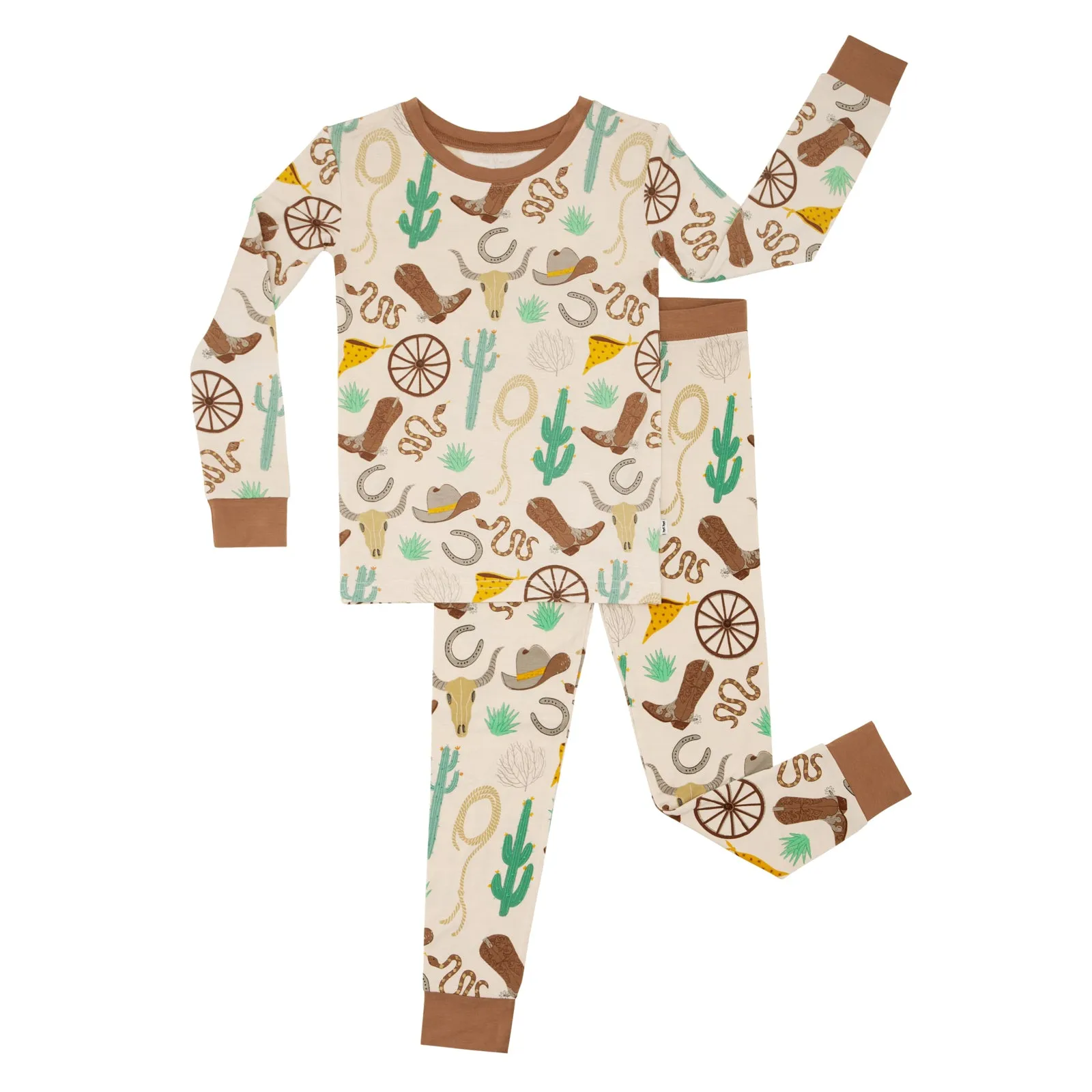 Caramel Ready to Rodeo Two-Piece Pajama Set