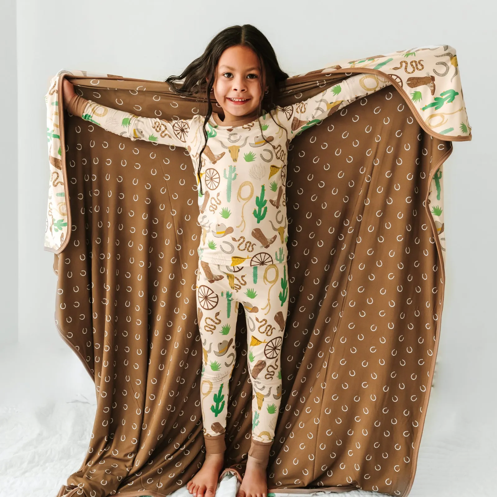 Caramel Ready to Rodeo Two-Piece Pajama Set