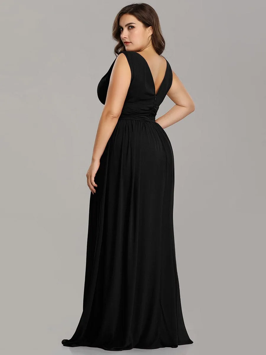 Chiffon Empire Waist Sleeveless Pleated Bridesmaid Dress