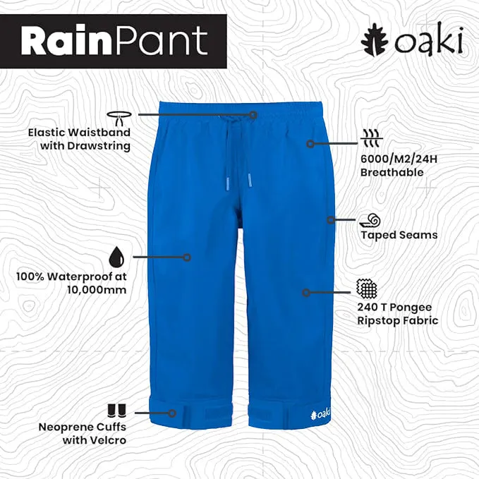 Children's Rain/Trail Pants, Cobalt Blue