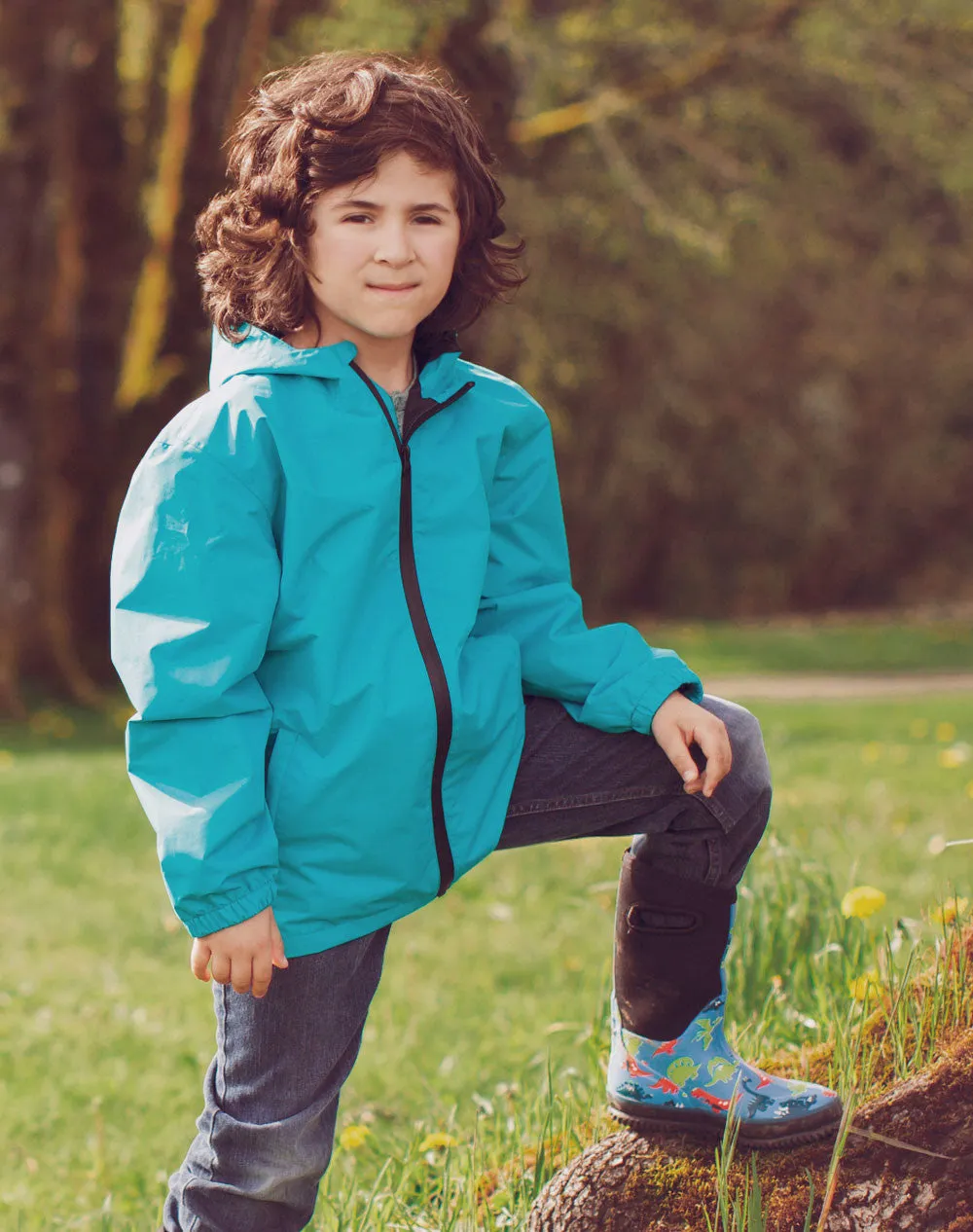 Children's Waterproof Shell Jacket, Glacier Blue