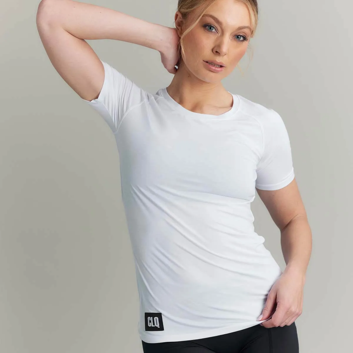 CLQ Flex Tee White