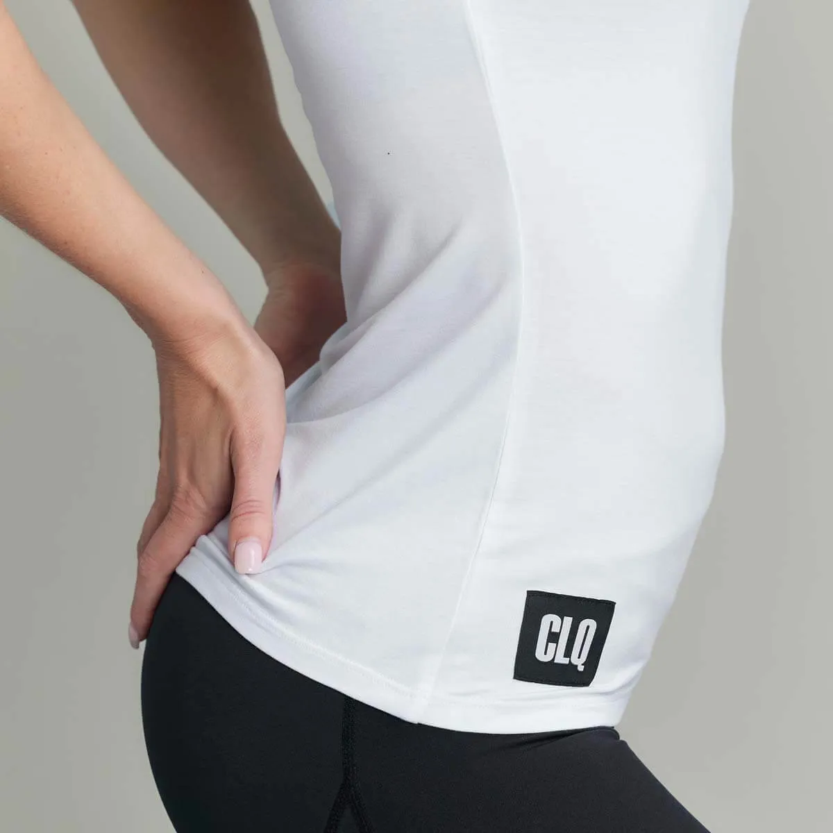 CLQ Flex Tee White