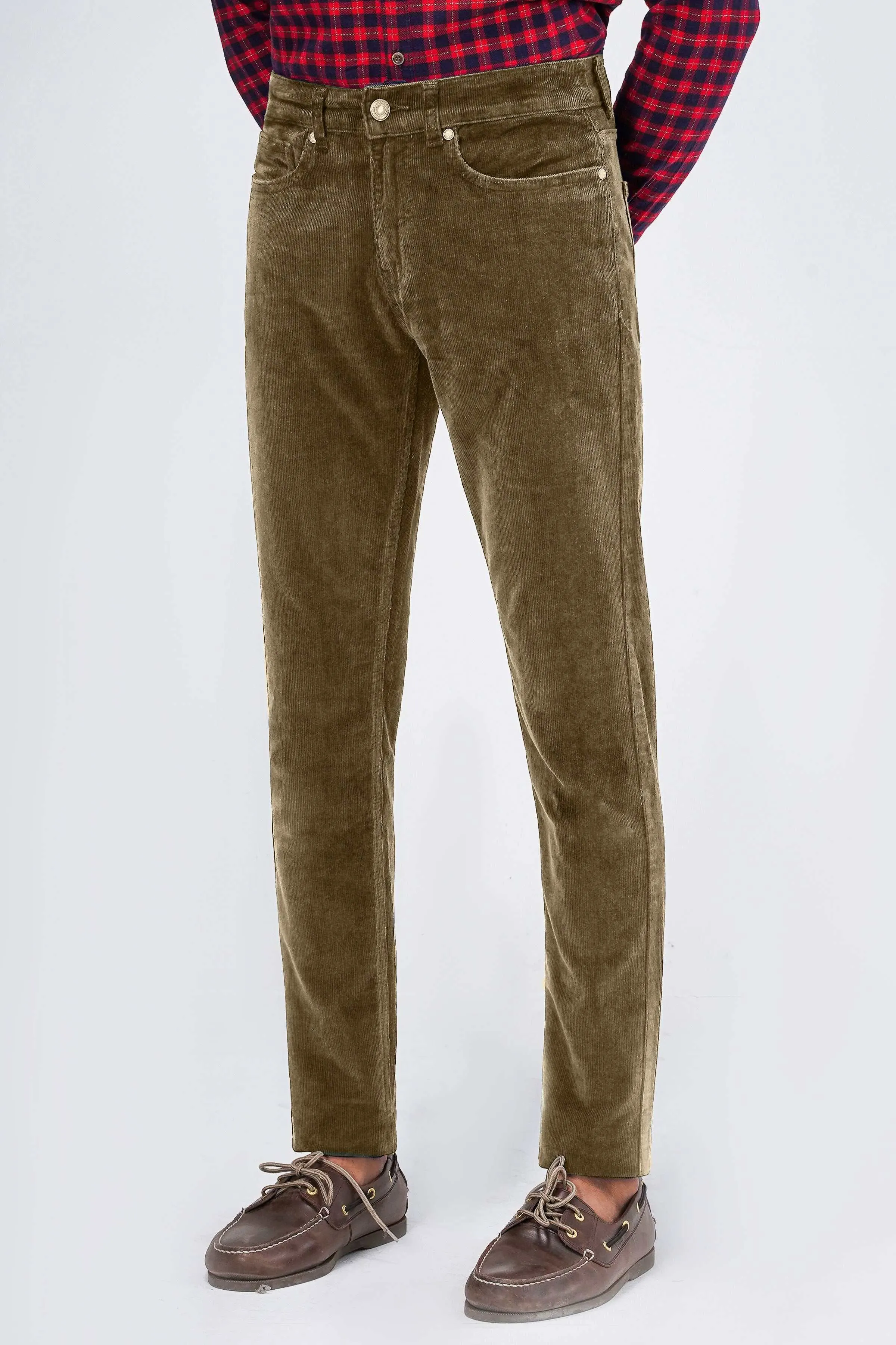 CORDUROY 5-POCKET PANT DARK KHAKI