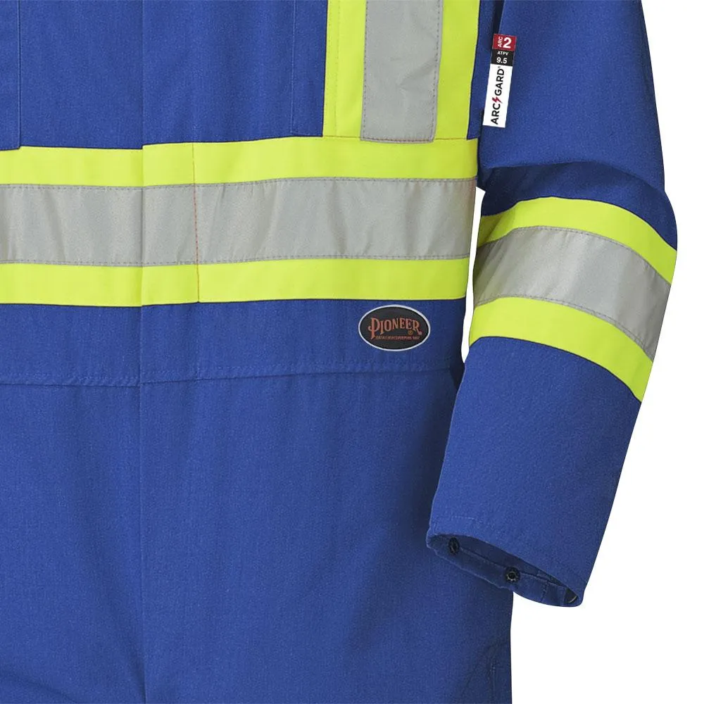 Coveralls - Pioneer Royal Blue Hi-Viz Flame Resistant Cotton Coveralls, 5558A / 5558AT