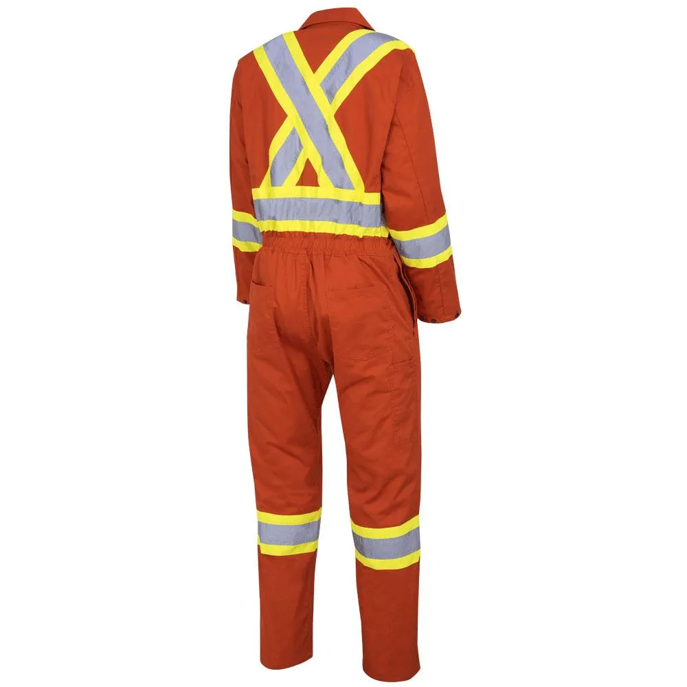 Coveralls - Pioneer Women's Orange Safety Polyester/Cotton, 5514W