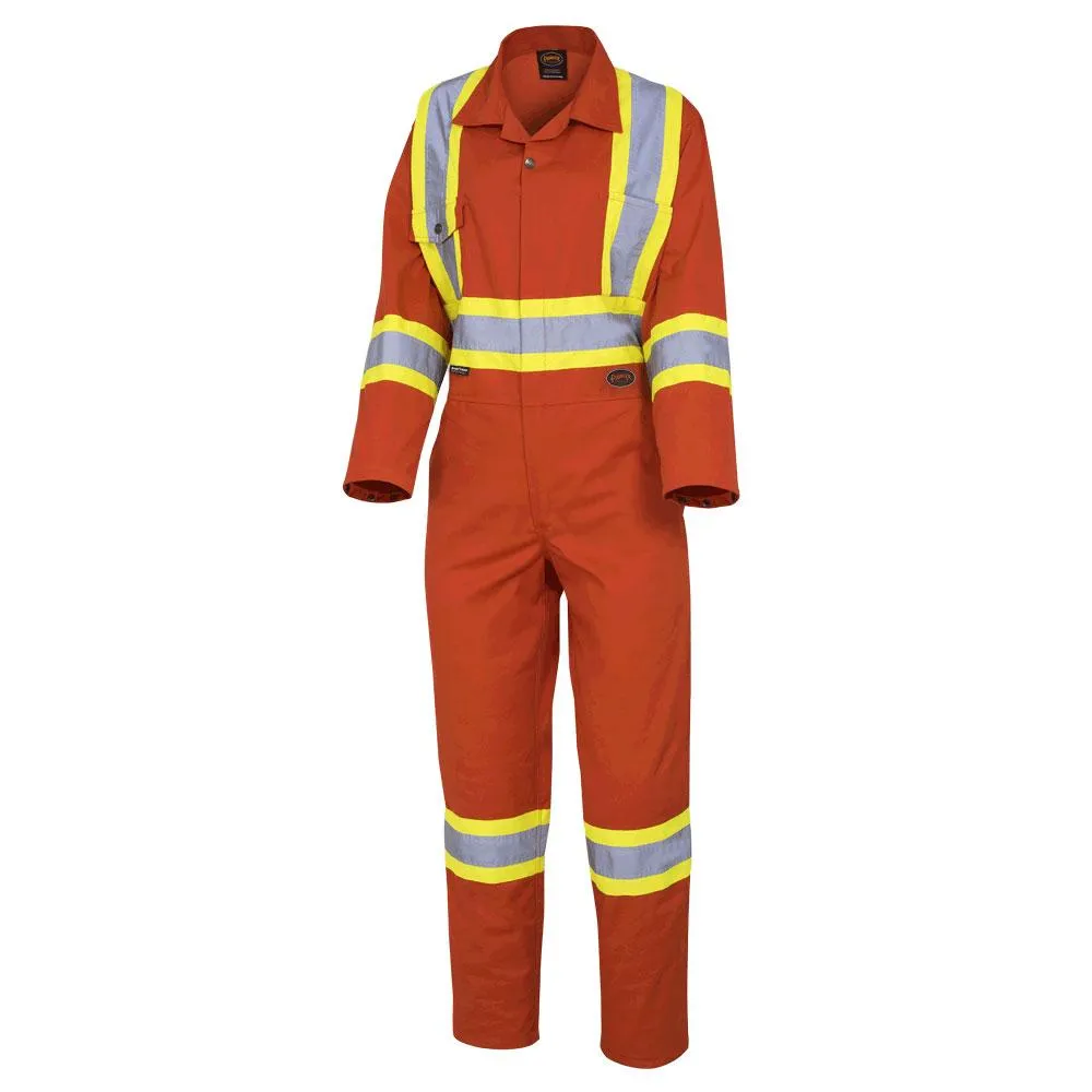 Coveralls - Pioneer Women's Orange Safety Polyester/Cotton, 5514W