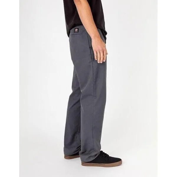 Dickies Skateboarding Pants Flex Slim Fit Straight Leg Charcoal Gray