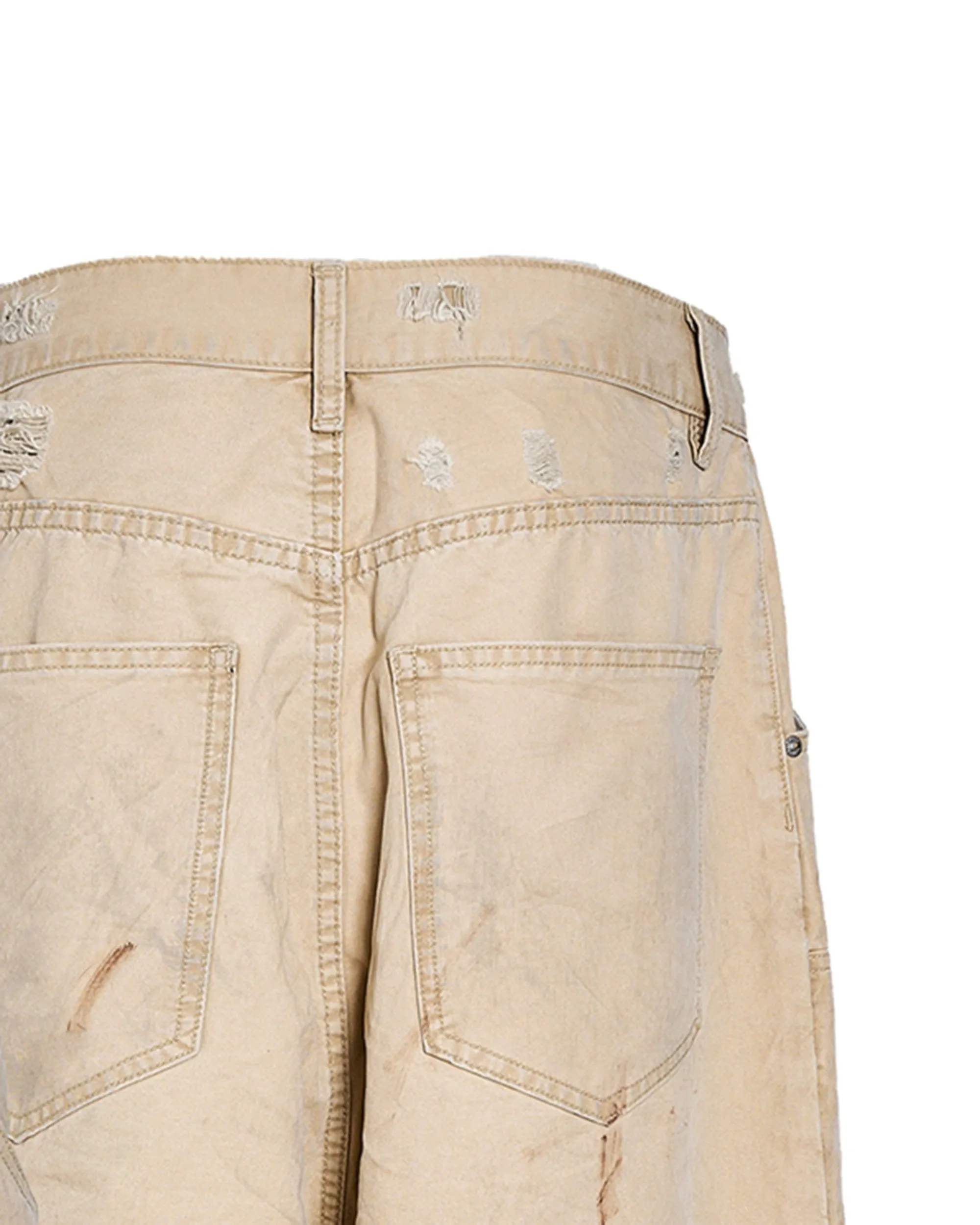 Distressed Double-Knee Pants