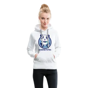 Diverse Panda Blue Lighter Themed Women’s Premium Hoodie