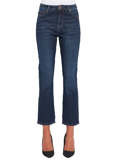 Gaudì pantalone jeans da donna Fedra corto a zampetta 321BD26025 blu