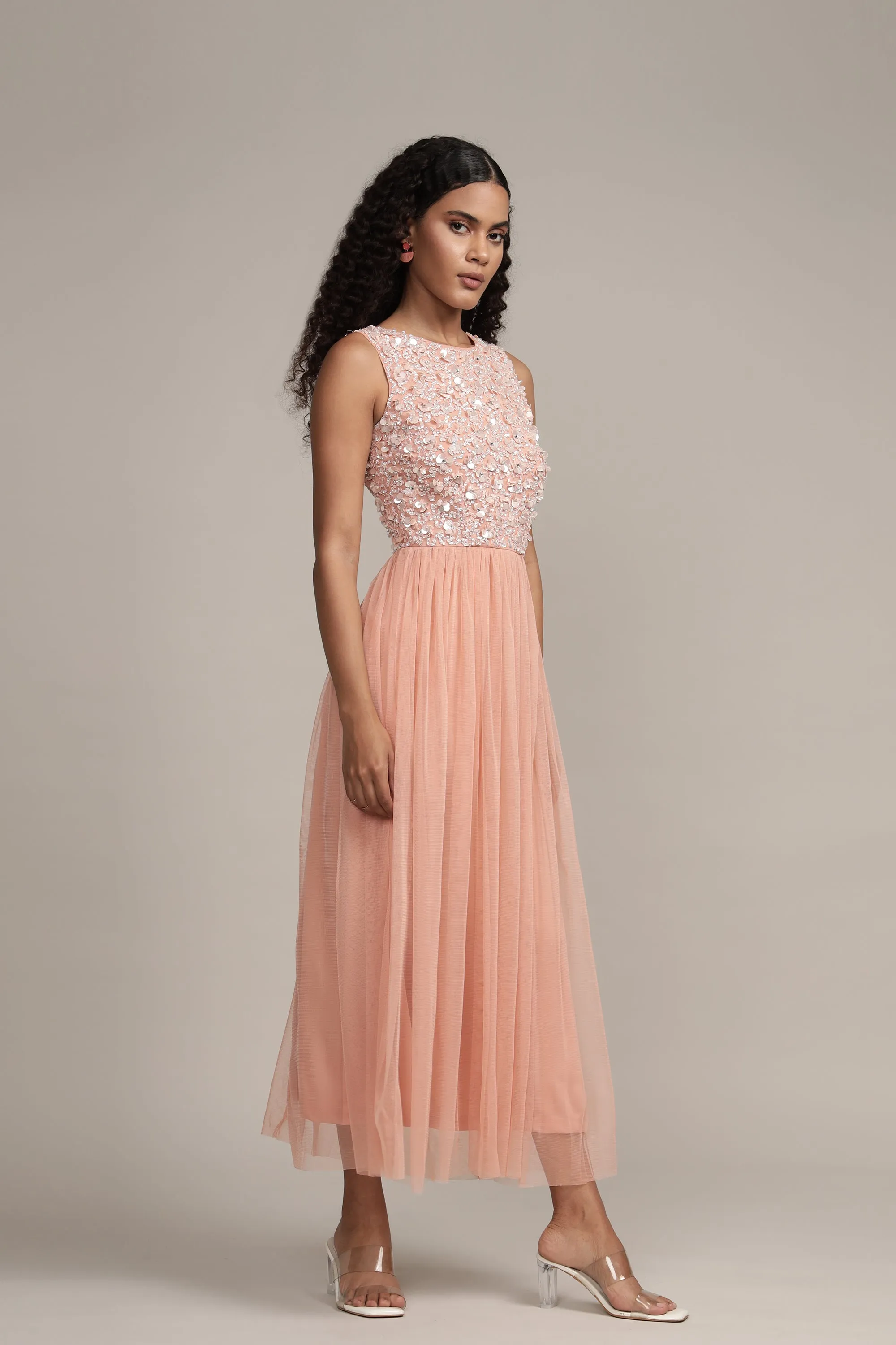 Hazel Blush Pink Bridesmaid Dress