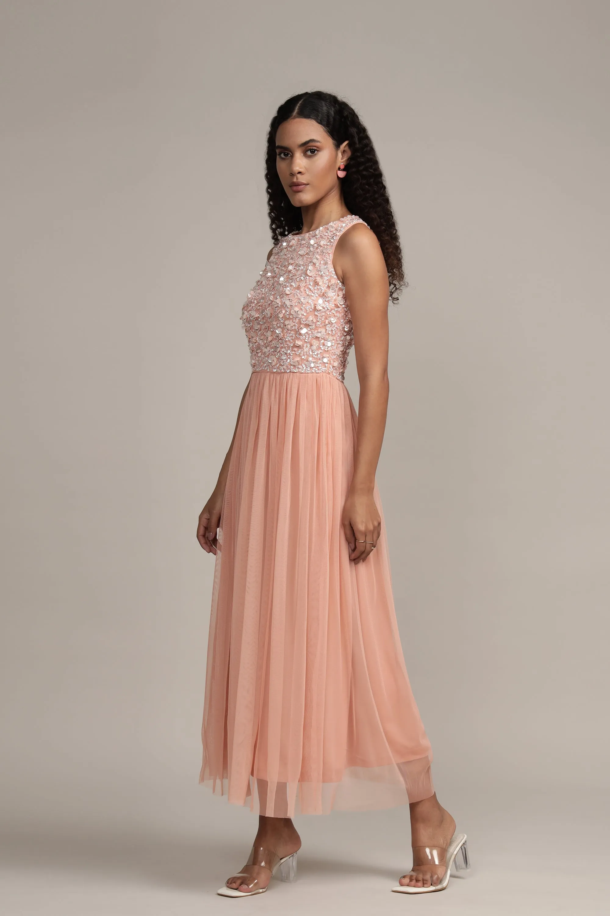 Hazel Blush Pink Bridesmaid Dress