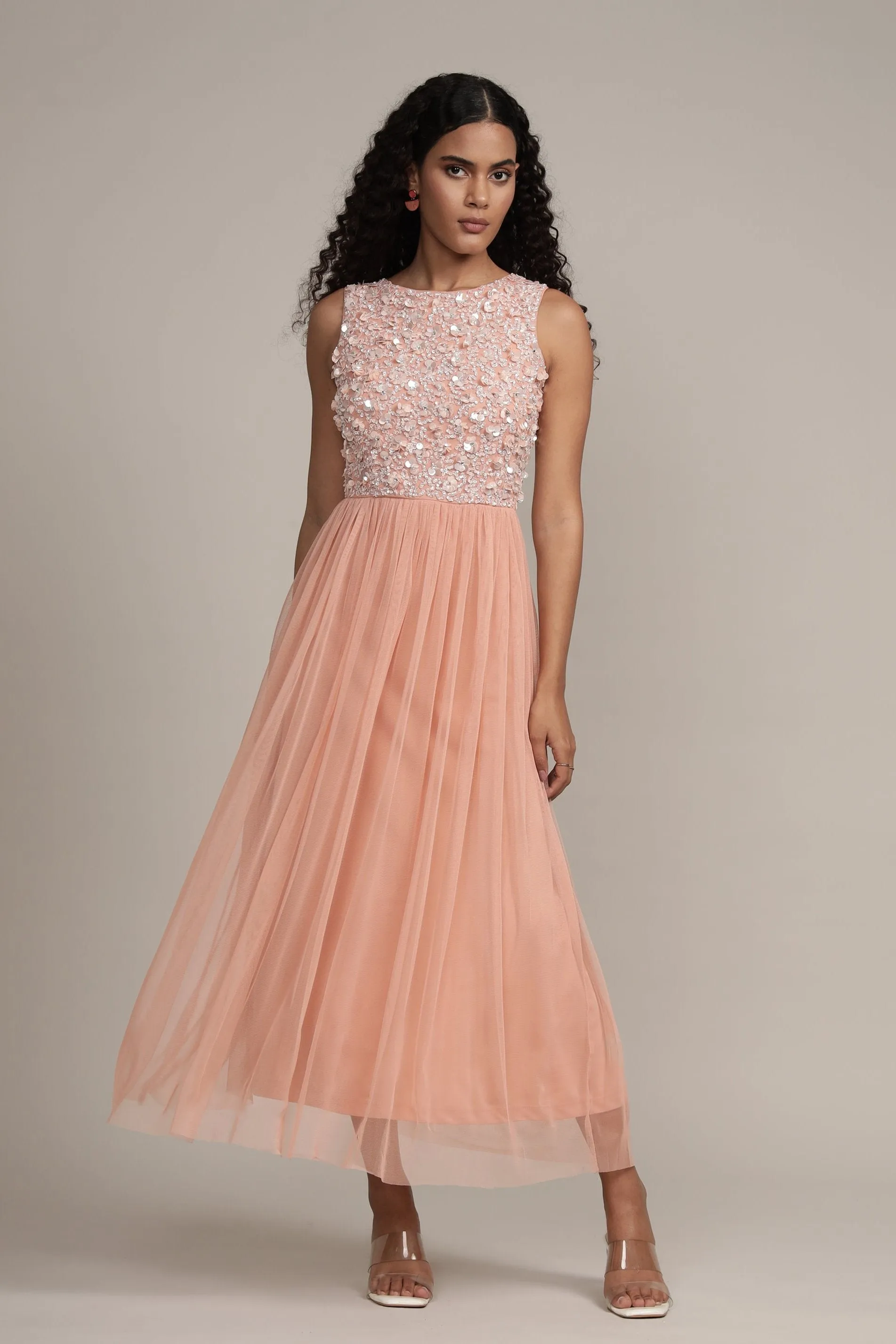 Hazel Blush Pink Bridesmaid Dress