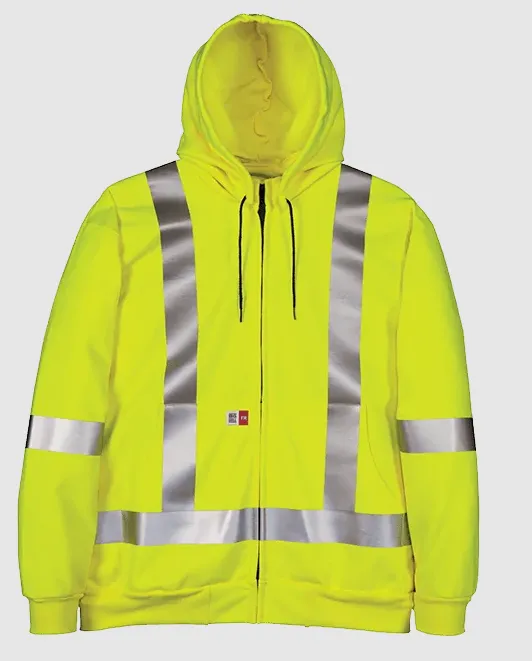 Hoodie - Big Bill Flame-Resistant Windproof Reflective Sweatshirt with Detachable Hood RT27WP11 / RT27WP12