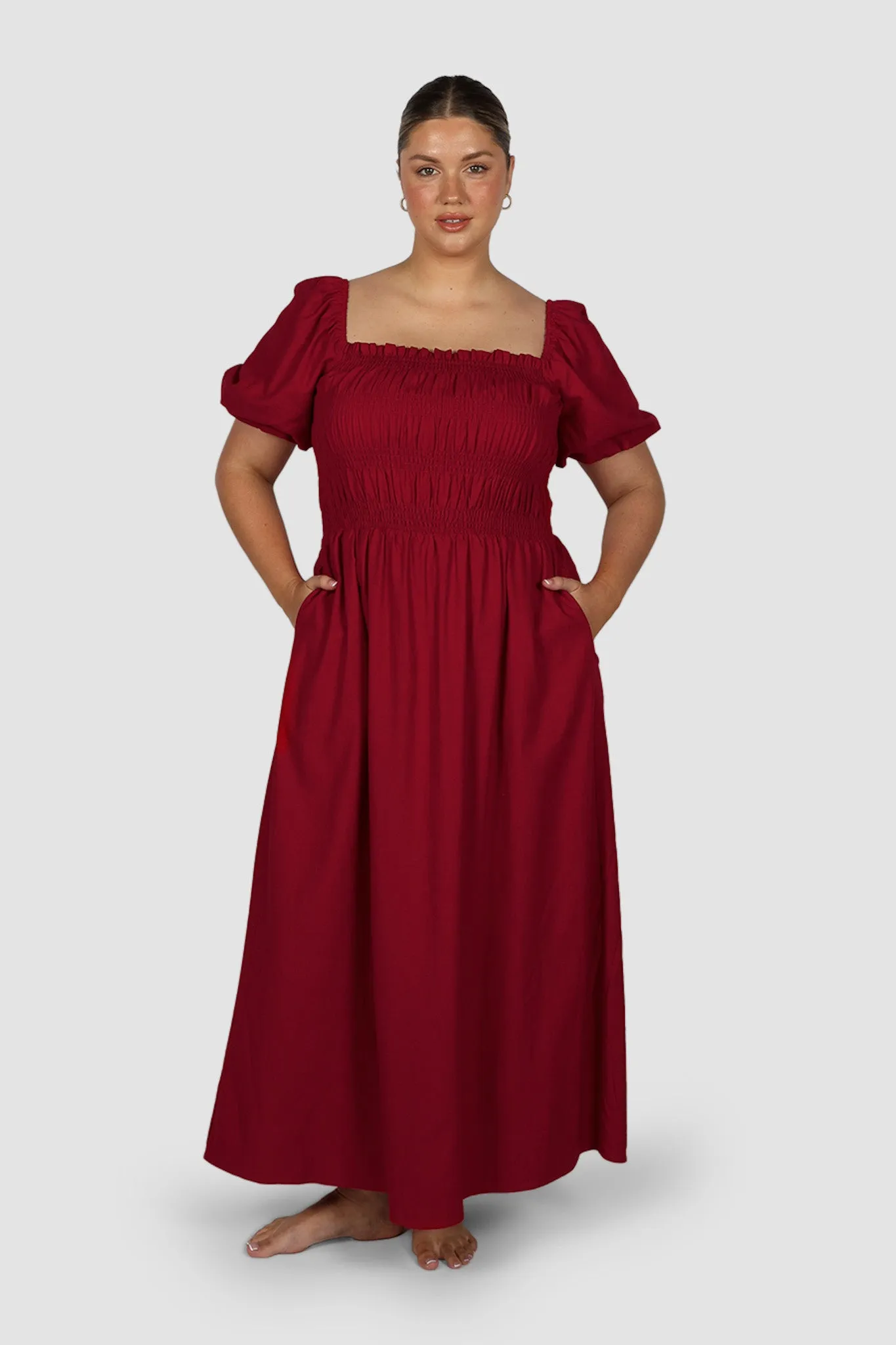 ISMAE MAXI DRESS RED