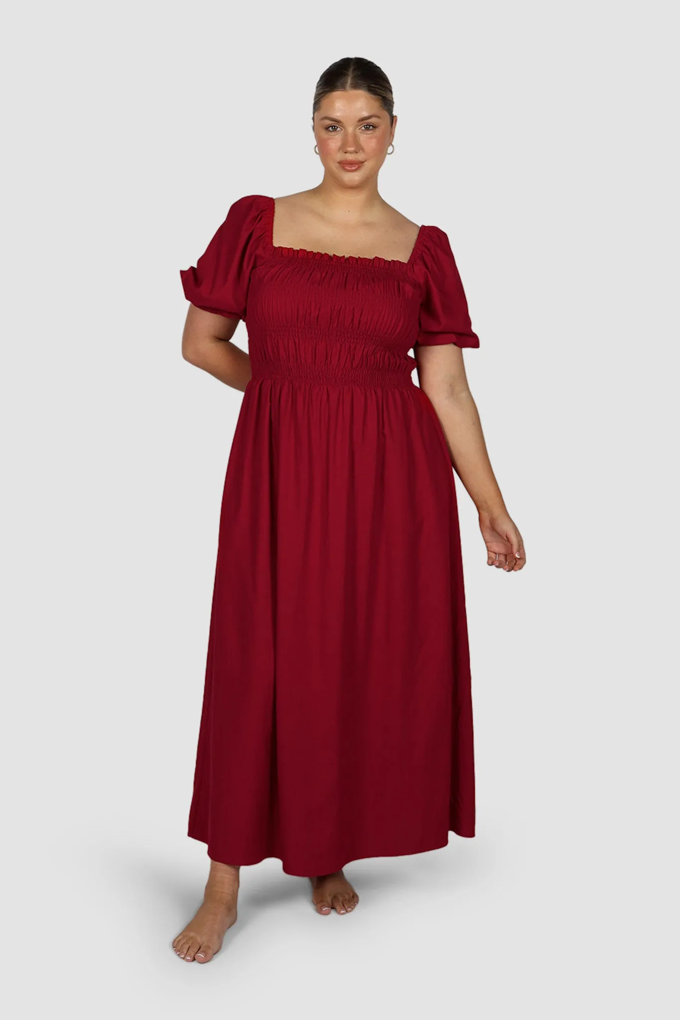 ISMAE MAXI DRESS RED