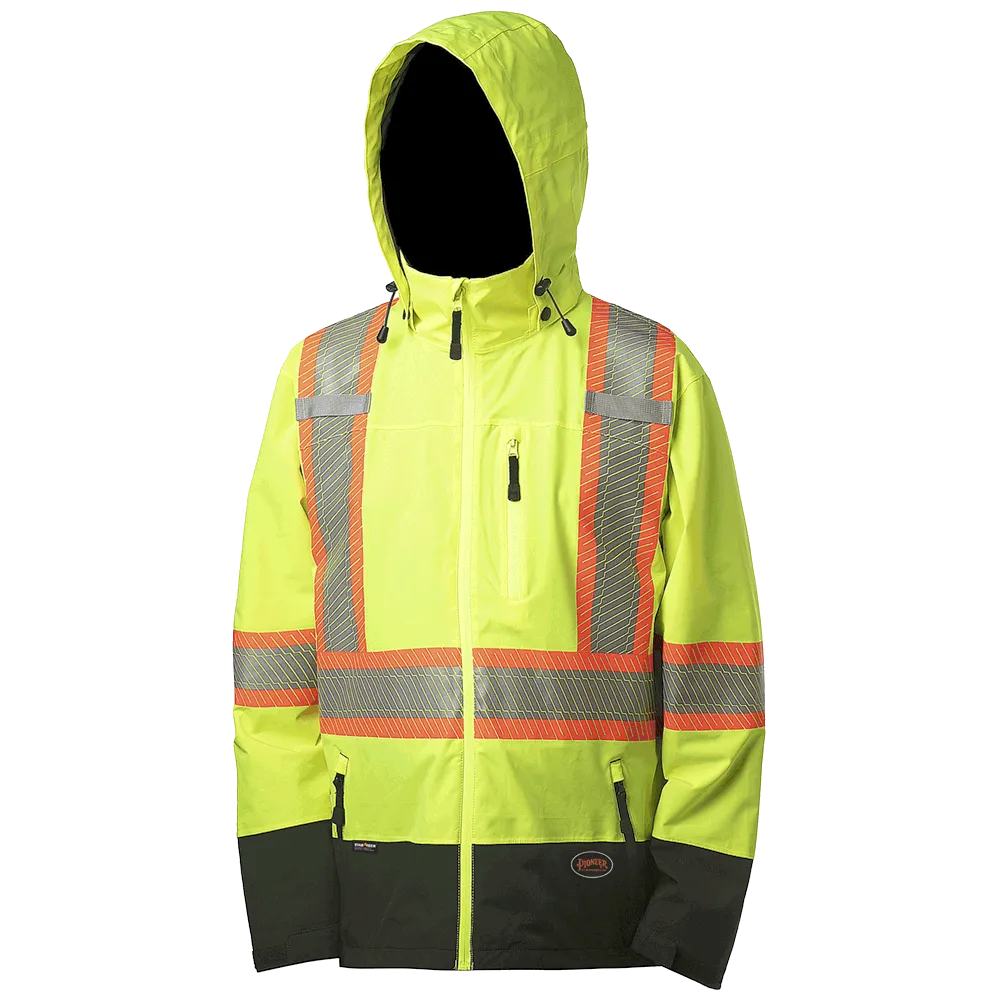 Jacket - Pioneer Hi-Viz Softshell Waterproof/Breathable Premium Safety Jacket 5220 / 5221