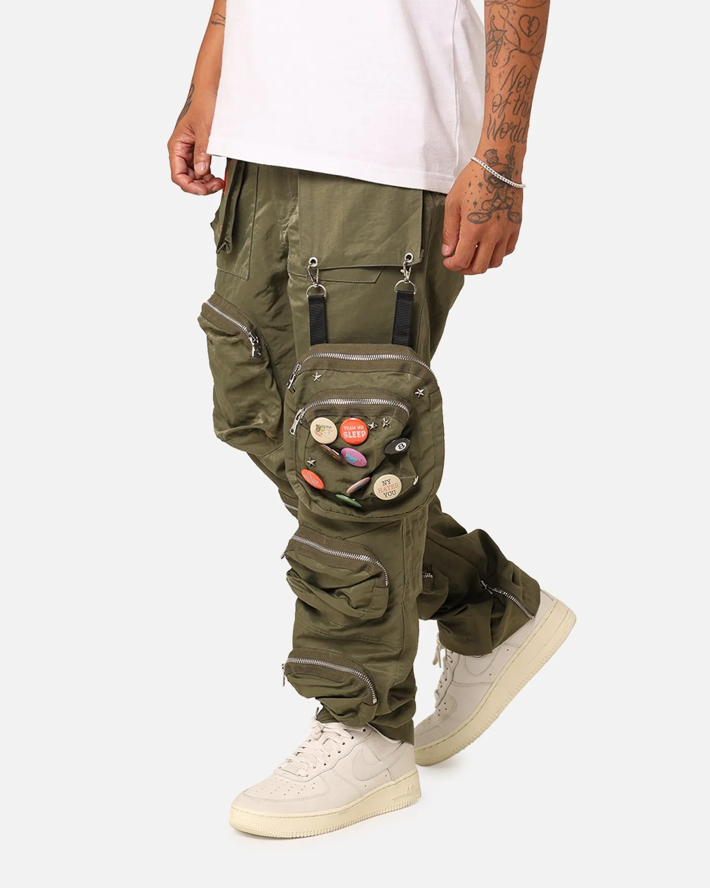 Lifted Anchors "V2 Bomber" Cargo Pants Moss Green