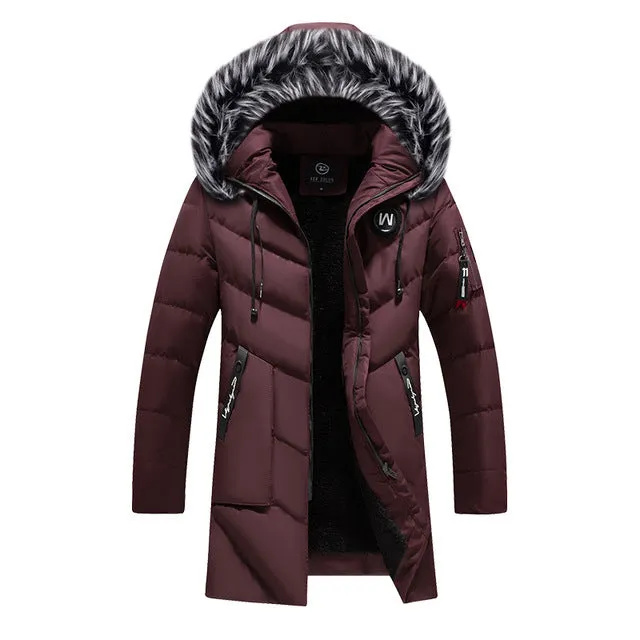 Men Casual Jacket Thicken Warm Windproof Winter Coats