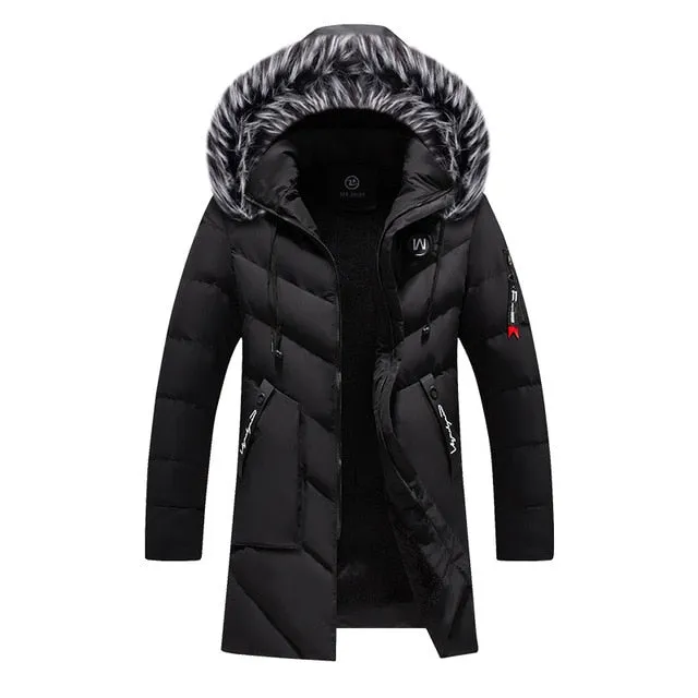 Men Casual Jacket Thicken Warm Windproof Winter Coats