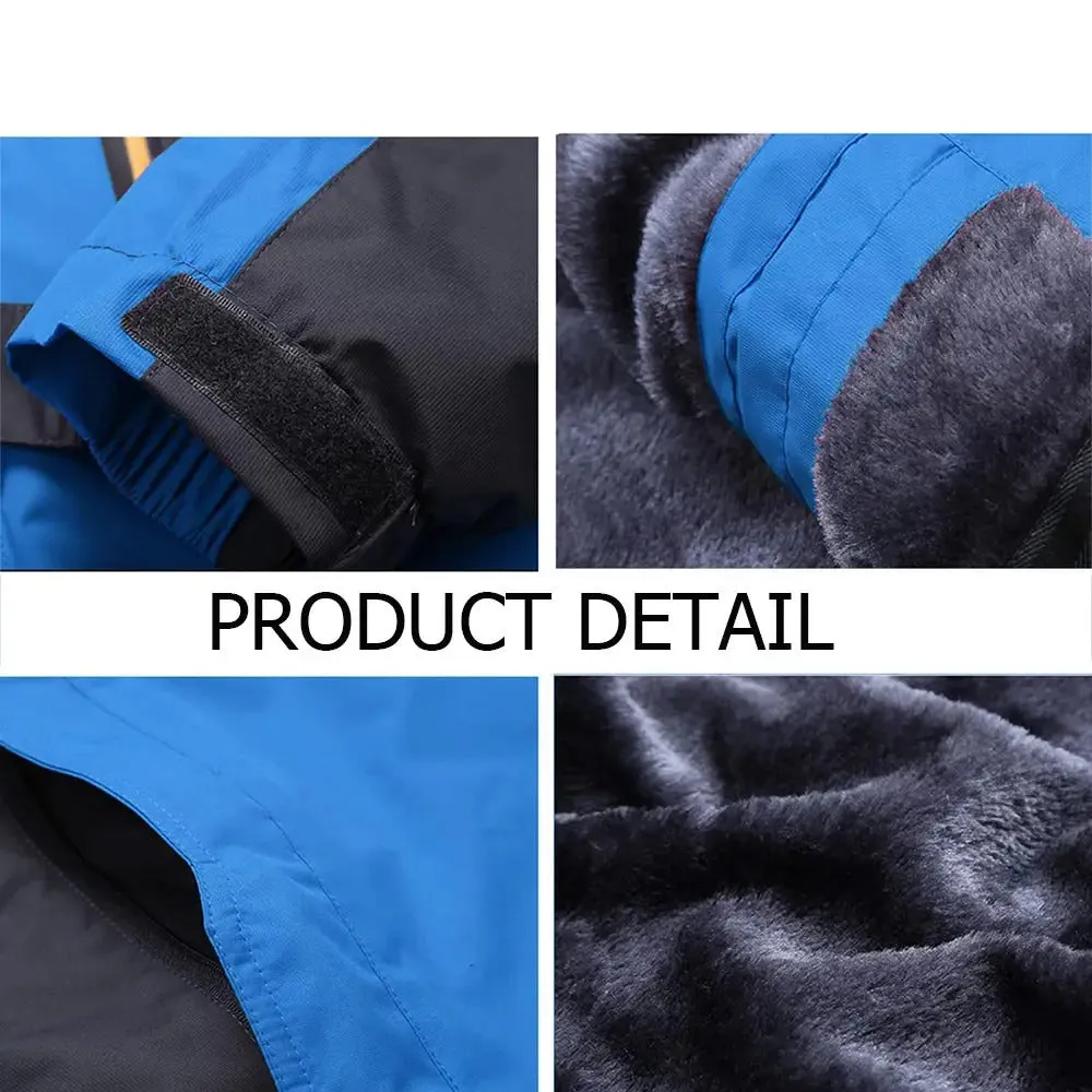 Men's Winter Ski Jacket Outdoor Hiking Snowboarding Camping Warm Fleece Heating Windbreaker Jacket | 828