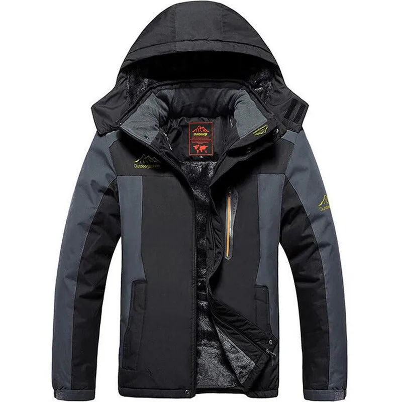 Men's Winter Ski Jacket Outdoor Hiking Snowboarding Camping Warm Fleece Heating Windbreaker Jacket | 828