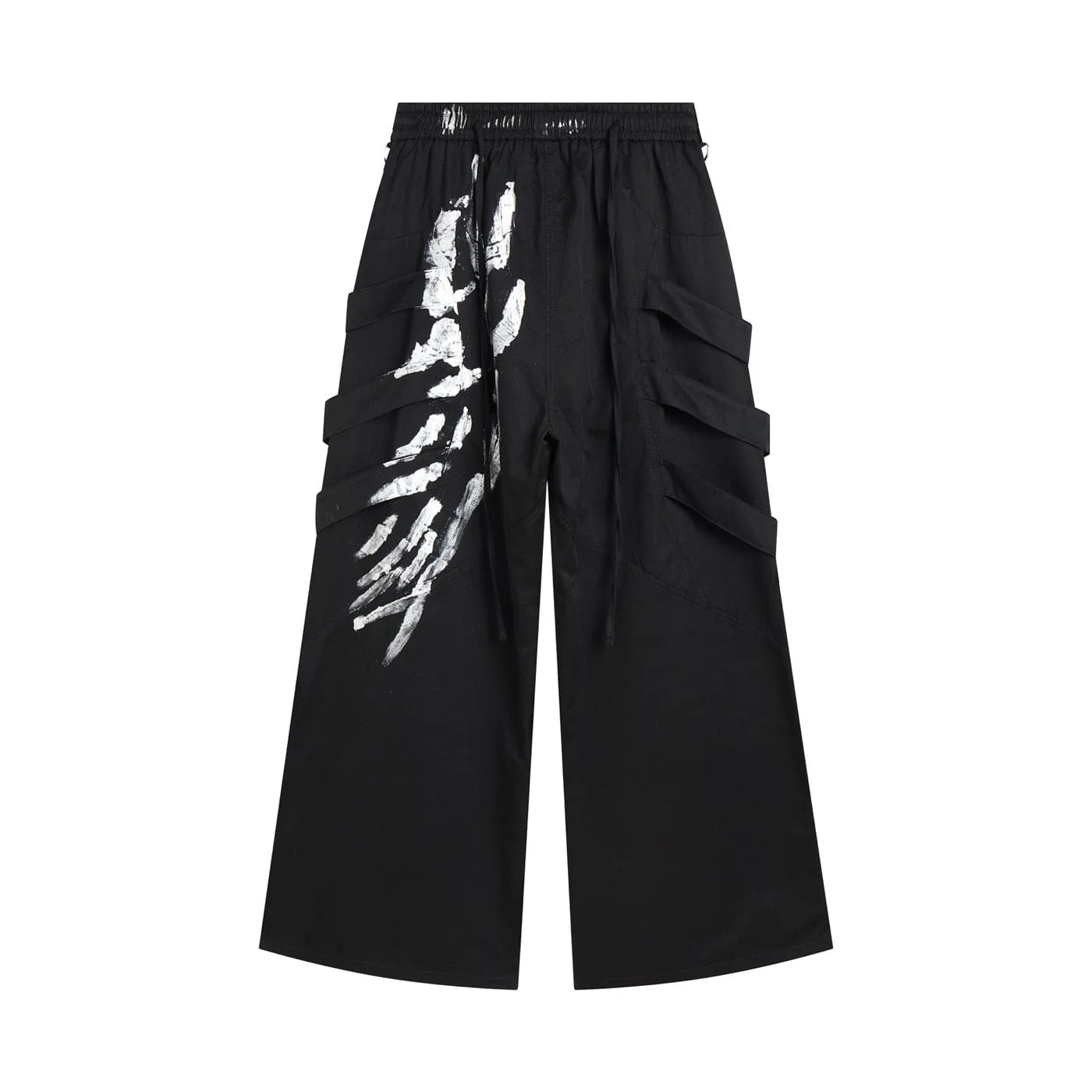 Metallic Strap Cargo Pants