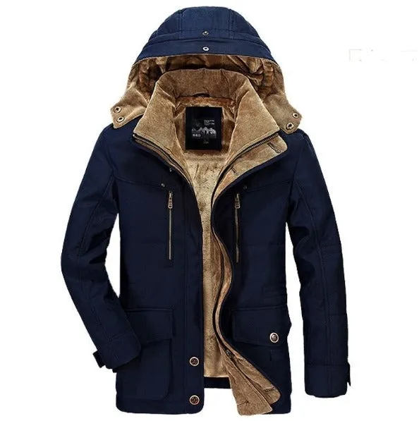 New Winter Thicken Warm Cotton Padded Jackets Hooded Windbreaker Parka Plus Size Coats | 13029