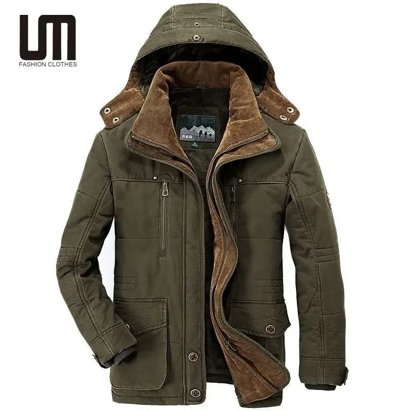 New Winter Thicken Warm Cotton Padded Jackets Hooded Windbreaker Parka Plus Size Coats | 13029