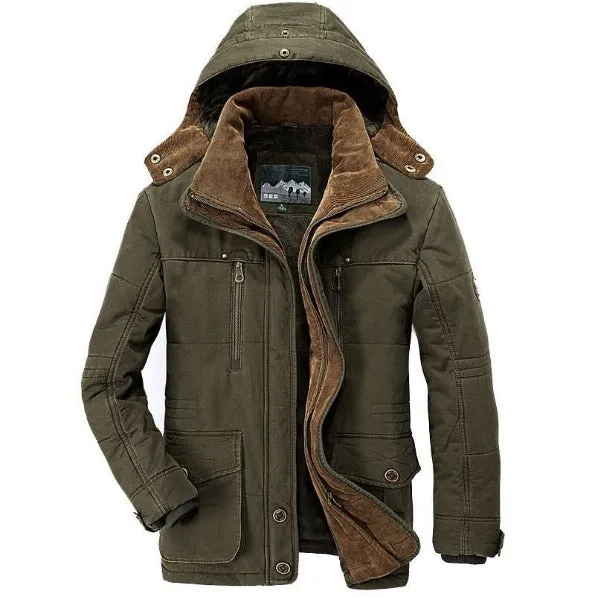 New Winter Thicken Warm Cotton Padded Jackets Hooded Windbreaker Parka Plus Size Coats | 13029