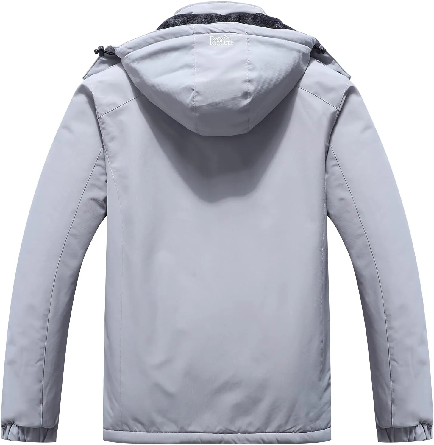 Pooluly Men's Winter Hooded Jacket