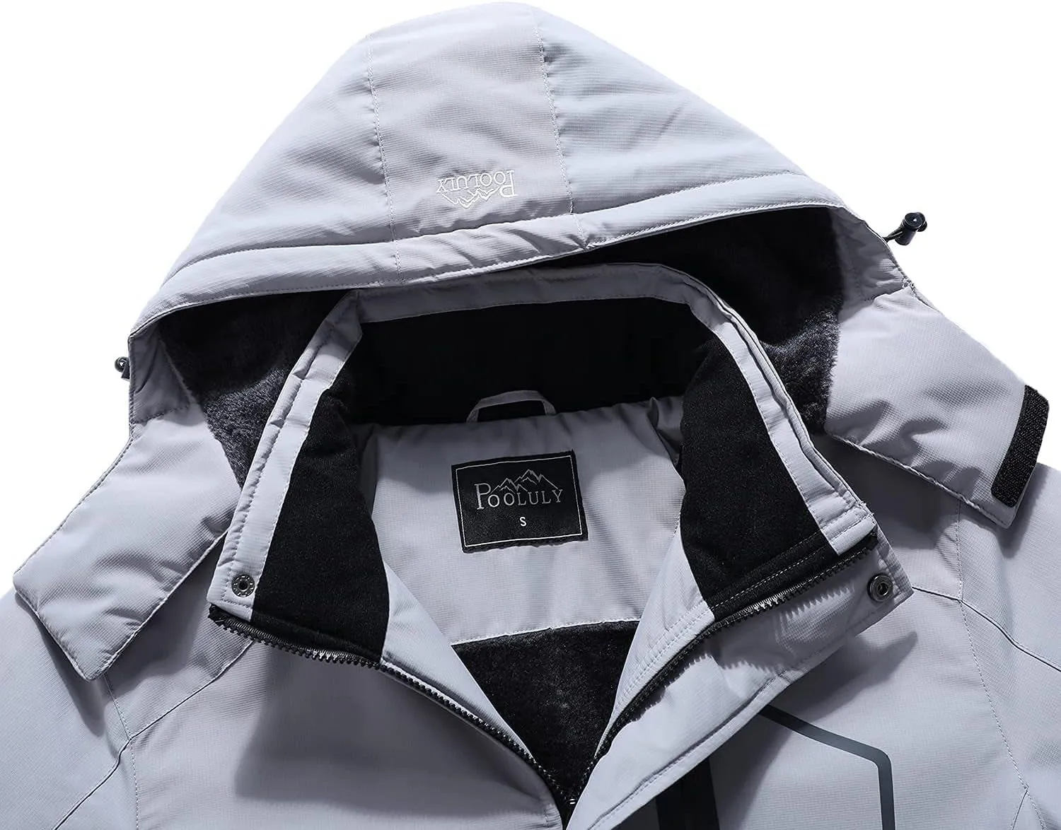 Pooluly Men's Winter Hooded Jacket