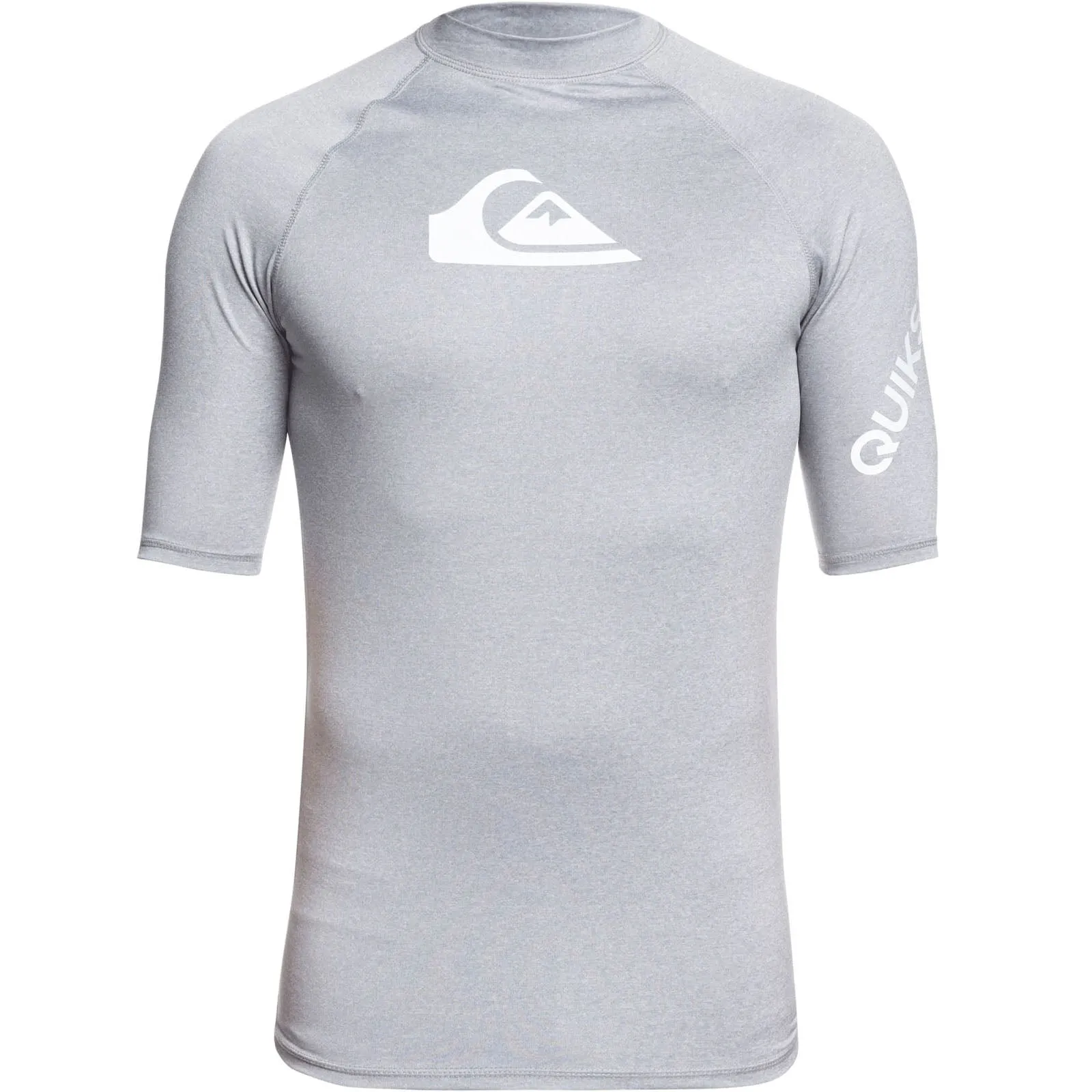 Quiksilver Mens All Time UPF 50 Rash Vest - Sleet Heather