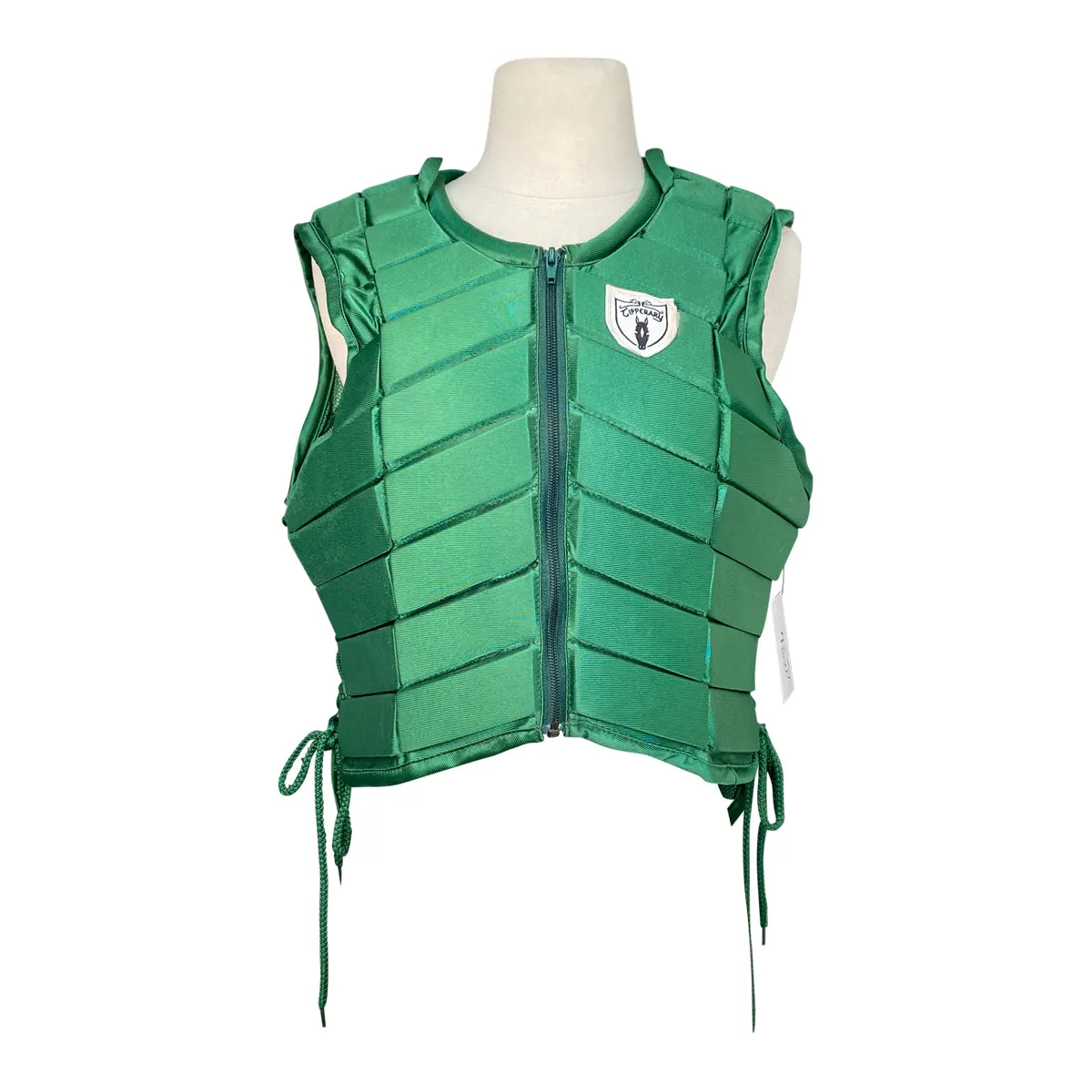 Tipperary 'Eventer' Protective Safety Vest in Green - Adult Small